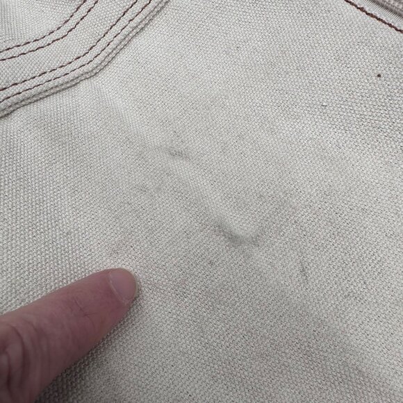 Lee Canvas Tote Bag Nautical Boat Carry All Preppy Shopper Double Handle Beige - Picture 7 of 12